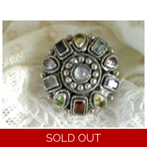 Mixed Stone 925 Sterling Ring