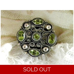 Peridot & 925 Sterling Ring