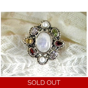 Mixed Stones 925 Sterling Ring