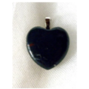 Bloodstone Heart 925 Sterling Pendant