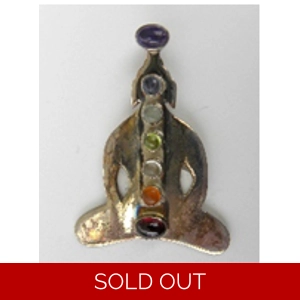 Chakra Pendant 925 Sterling Mantra Pose