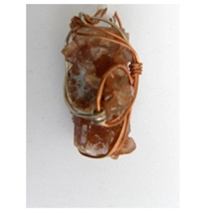 Orange Aragonite Pendant