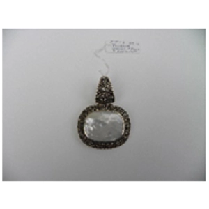 Mother of Pearl  Marquis Cut 925 Sterling Signed CFJ