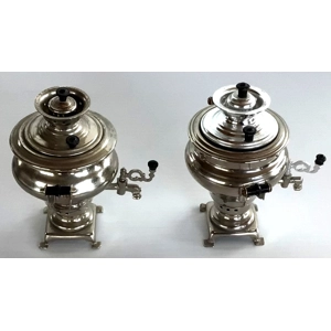 Silver Mini Samovar Pair