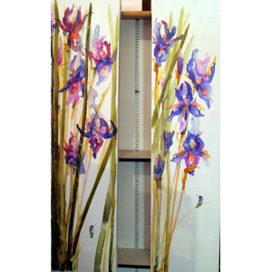 Pair of Iris Paintings