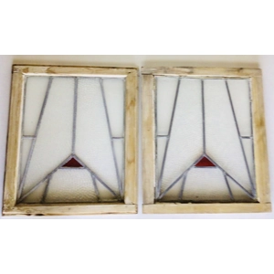 Pair of Stained Glass Windows