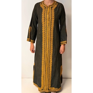 Egyptian Robe - black & gold