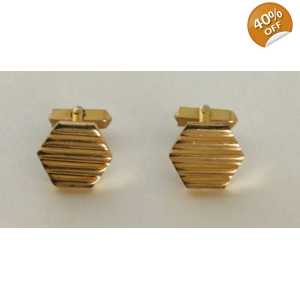 Gold Swank Cufflinks