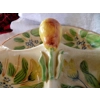 Vintage Majolica 4 Pocket Pear Server