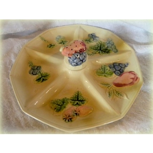 Vintage Majolica Server