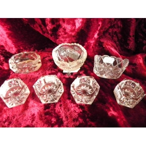Crystal/Pressed Glass Salt Cellars
