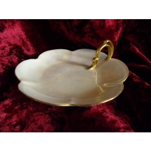 Vintage Bavaria Bone China  Luster  Lemon Plate