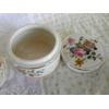 Sadler England China Powder Jar/Trinket Bowl with Lid Flowers Vintage