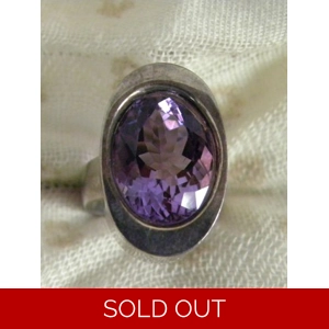 Amethyst & 925 Sterling Ring