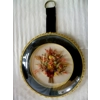 Art Deco Hand Placed Dried Floral’s Pair in Convex Glass "Made in Belgium"
