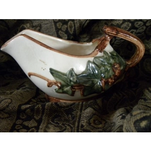 Vintage McCoy Creamer/gravy boat with the Ivy Pattern U.S.A.