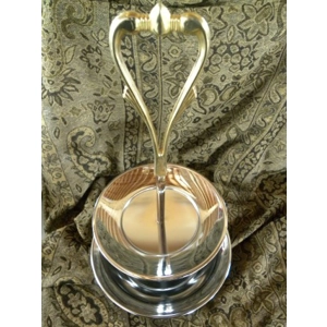 2 Tier Stainless Steel/Chrome Tray 