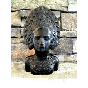 Bali/Indonesian  Female Mahogany/hardwood Bust