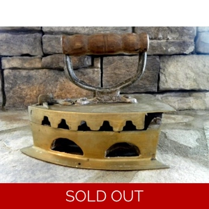 Vintage Collectible Charcoal Heated Cast Brass Iron made i..