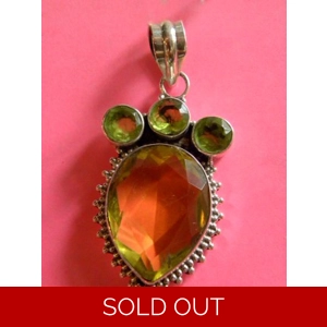 Yellow Topaz Large, Peridot & 