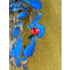 Antique Chinese Kingfisher Gold Gilt Brooch