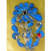 Antique Chinese Kingfisher Gold Gilt Brooch