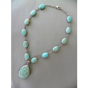 Rare Bisbee Turquoise & Sterling Necklace