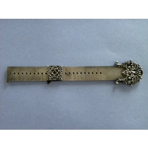 Victorian Sterling Hem Measuring Tape Patent Abudfor