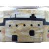 Zuni Picasso Marble Inlay & Gemstone & Sterling Signed by Artist