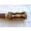 Victorian Hand Carved Ivory or Bone Cigar Holder & Case
