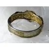 Antique Gilt Gold Filigree Russian Hinged Bracelet