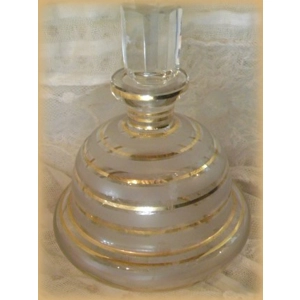 22K Frosted Glass Lavender Decanter