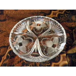 Rare Fine Cut Crystal Plate
