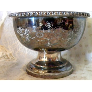 Silver Plate Rose Bowl