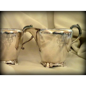 Wm. A. Rogers Silver Plate Cream & Sugar