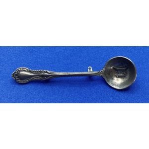 Fine Arts Sterling Salt Spoon Pin