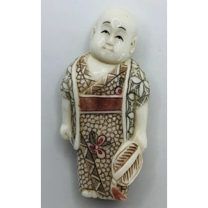 Netsuke - Man with Fan
