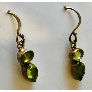 Sterling Peridot Earrings