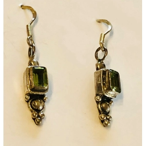 Sterling Peridot Earrings