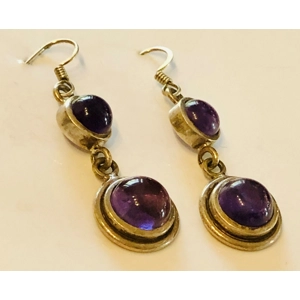 Amethyst Sterling 925 Earrings