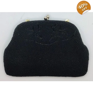 Black Beaded Clutch Artel MFG.Co