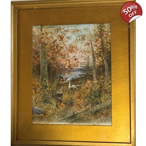 John Henry de Rinzy - Duck Hunter & Dog