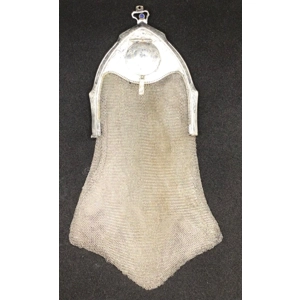 Antique Silver Edwardian Mesh Purse – Marked “Patent June ..