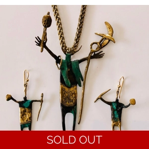 Bill Worrell Pendant and Earrings