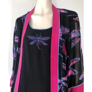 Bob Mackie Wearable Art Jacket and Sleeveless Top