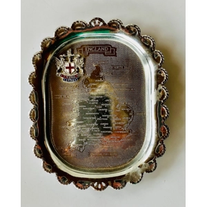 Chrome Souvenir Ashtray