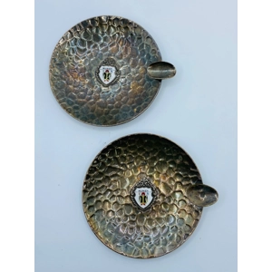 Silverplate Souvenir Ashtrays From Munich Germany