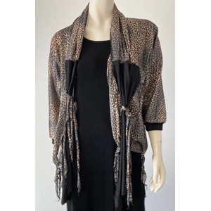 Leopard Skin Jacket and Scarf