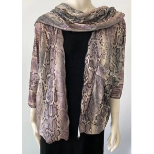 Suzen Snake Skin Jacket and Scarf