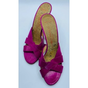 Charles Jourdan Vodka Magenta Open Toed Shoes